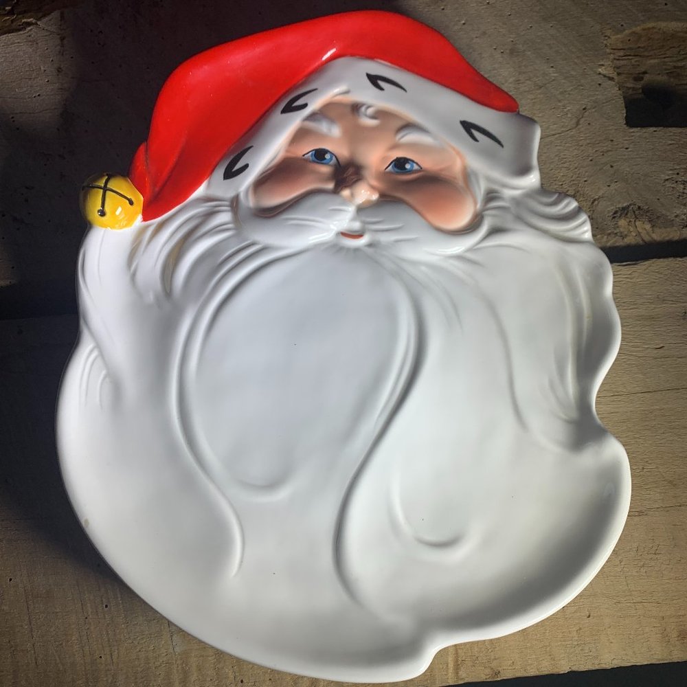336. Avon Vintage Holiday Decor 1986 Jolly Santa Server